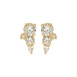 Brinco Ear Cuff Jade Zircônias Folheado a Ouro 18k - Piuka