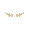 Brinco Ear Cuff July Zircônias Folheado a Ouro 18k - Piuka