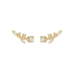 Brinco Ear Cuff July Zircônias Folheado a Ouro 18k - Piuka