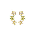 Brinco Ear Cuff Laís Flores Zircônias Coloridas Folheado a Ouro 18k - Piuka