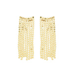 Brinco Ear Cuff Marcela Franjas Folheado a Ouro 18k - Piuka