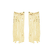 Brinco Ear Cuff Marcela Franjas Folheado a Ouro 18k - Piuka