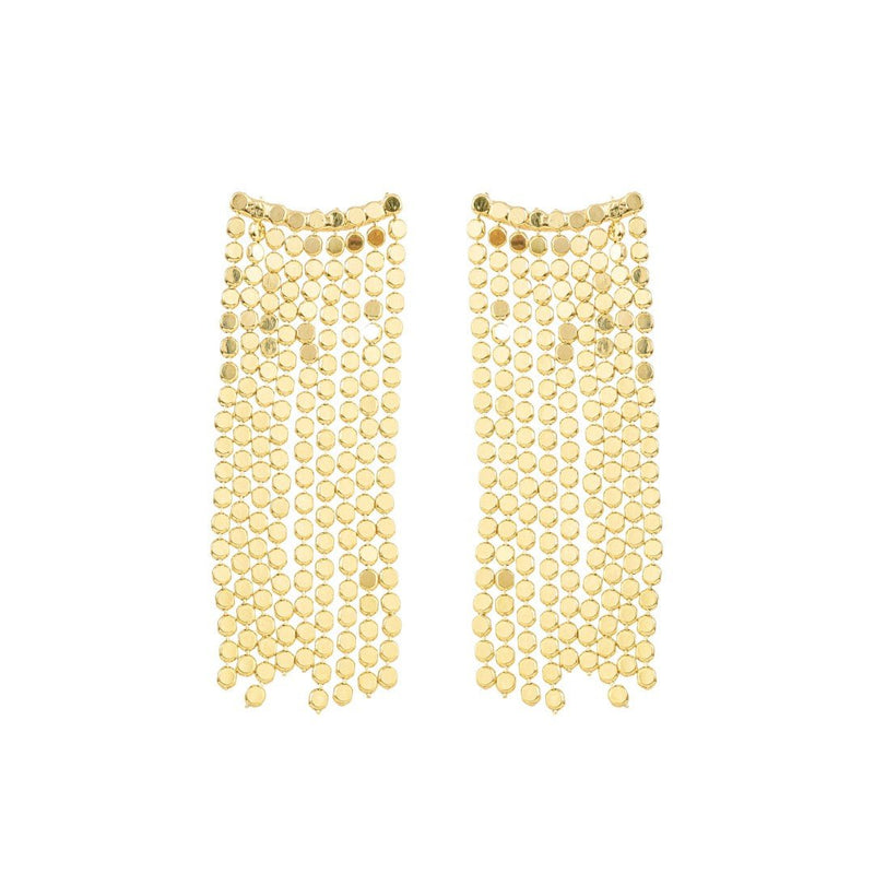 Brinco Ear Cuff Marcela Franjas Folheado a Ouro 18k - Piuka