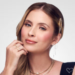 Brinco Ear Line Unitário Laís Zircônias Folheado a Ouro 18k - Piuka