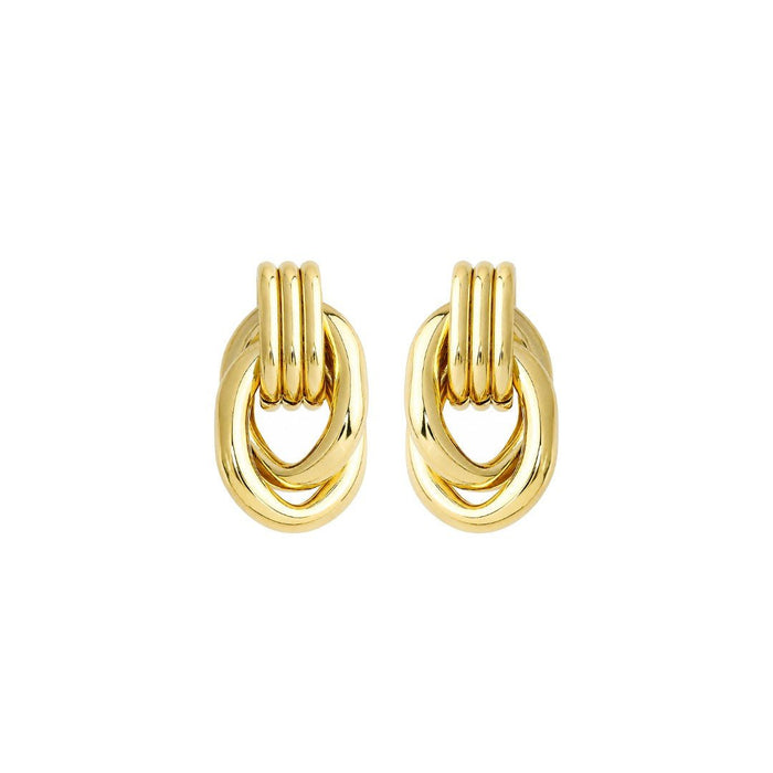 Brinco Elos Helis Folheado a Ouro 18k