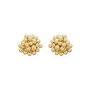 Brinco Esferas Orgânico Joana Folheado a Ouro 18k - Piuka