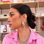 Brinco Hailey Gota Grande Folheado a Ouro 18k Piuka - Piuka