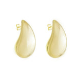Brinco Hailey Gota Grande Folheado a Ouro 18k Piuka - Piuka