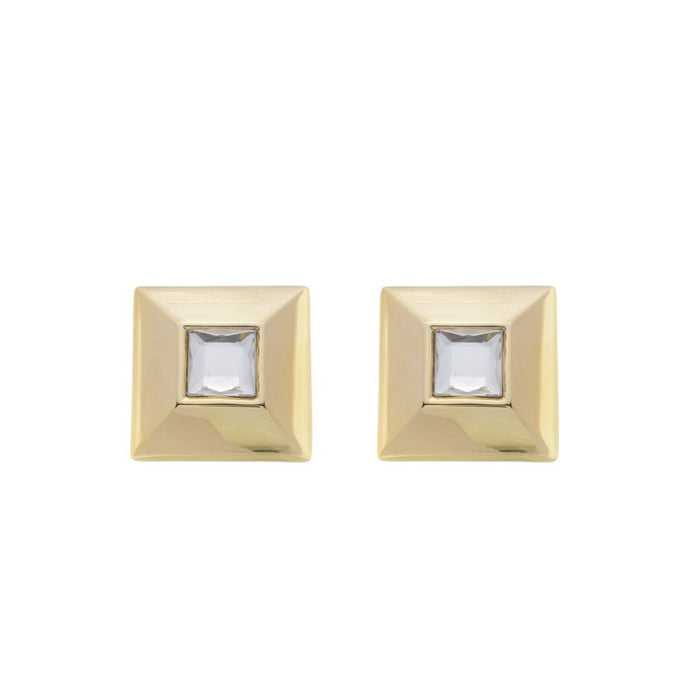 Brinco Iris Quadrado Chaton Dourado