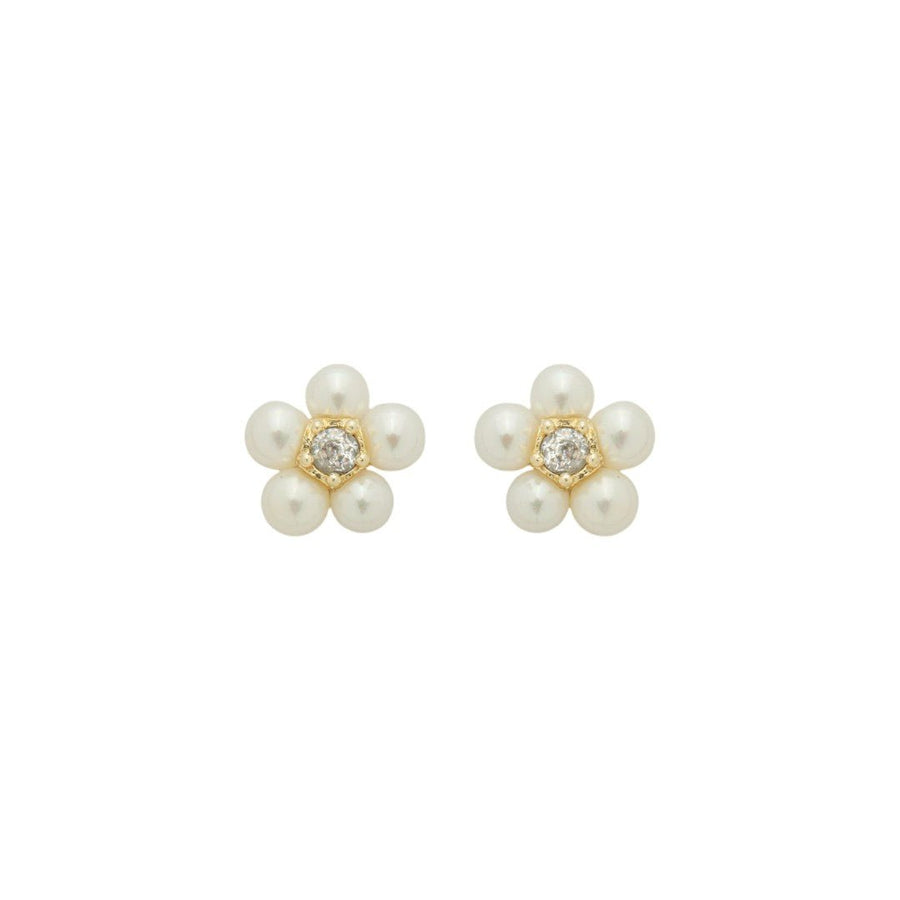 Brinco Maria Flor Pérolas Folheado a Ouro 18k - Piuka