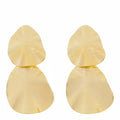 Brinco Maria Paula Texturizado Folheado a Ouro 18k - Piuka