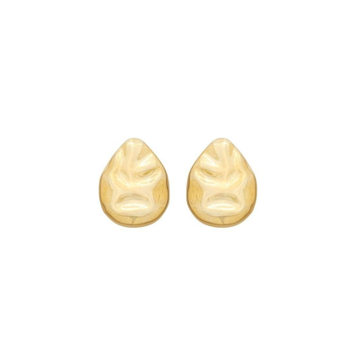 Brinco Organico Cecilia Folheado a Ouro 18k