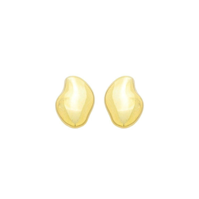 Brinco Orgânico Zoe Folheado a Ouro 18k