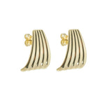 Brinco Paloma Orgânico Folheado a Ouro 18k - Piuka