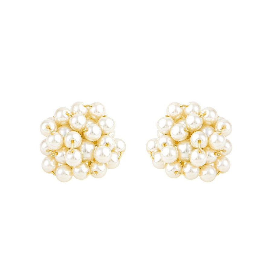 Brinco Pérolas Orgânico Thais Folheado a Ouro 18k - Piuka