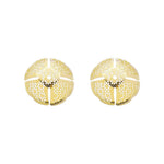 Brinco Piuka Angela Redondo Renda Mini Flor Folheado a Ouro 18k - Piuka