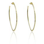 Brinco Piuka Argola V Grande Nati Folheado a Ouro 18k - Piuka