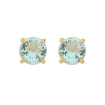 Brinco Ponto de Luz Annie G Zircônia Acqua Folheado a Ouro 18k - Piuka