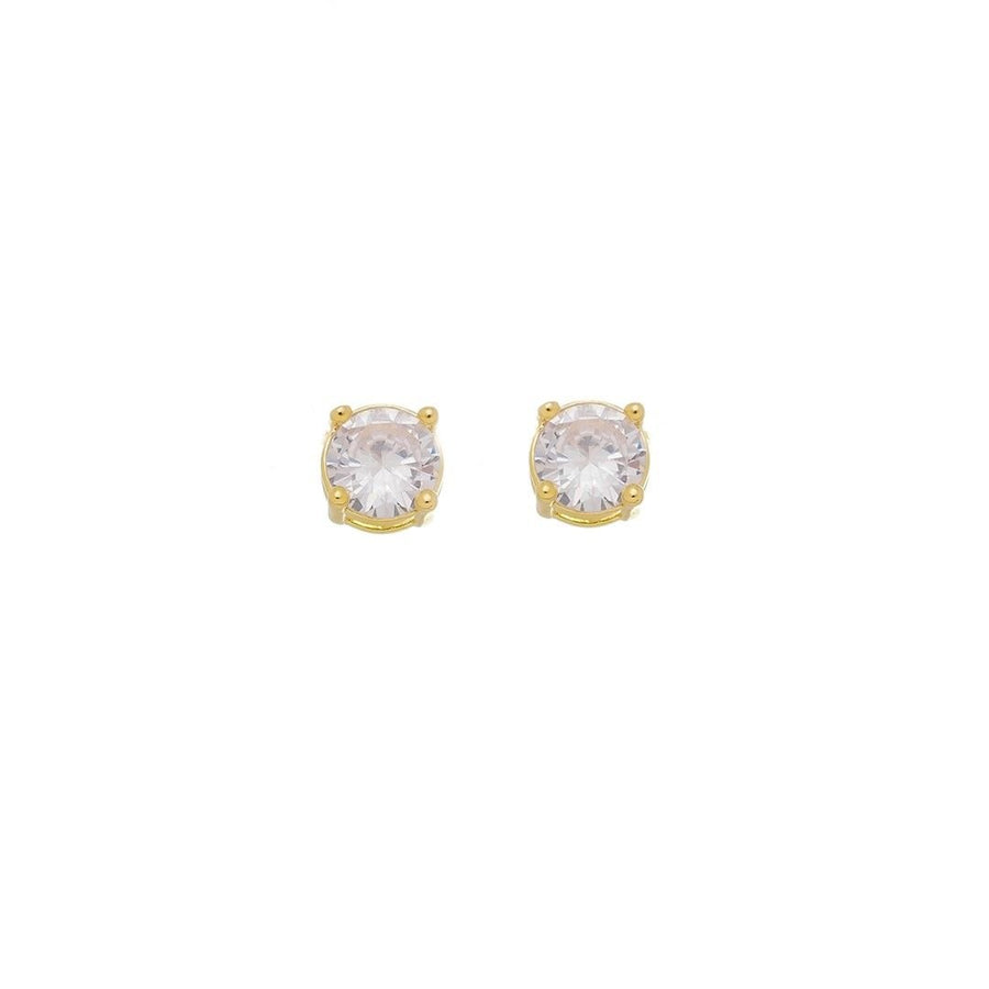 Brinco Ponto de Luz Lavínia Zircônia Folheado a Ouro 18k - Piuka