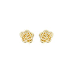 Brinco Segundo Furo Aurora Rosa Metal Folheado a Ouro 18k - Piuka