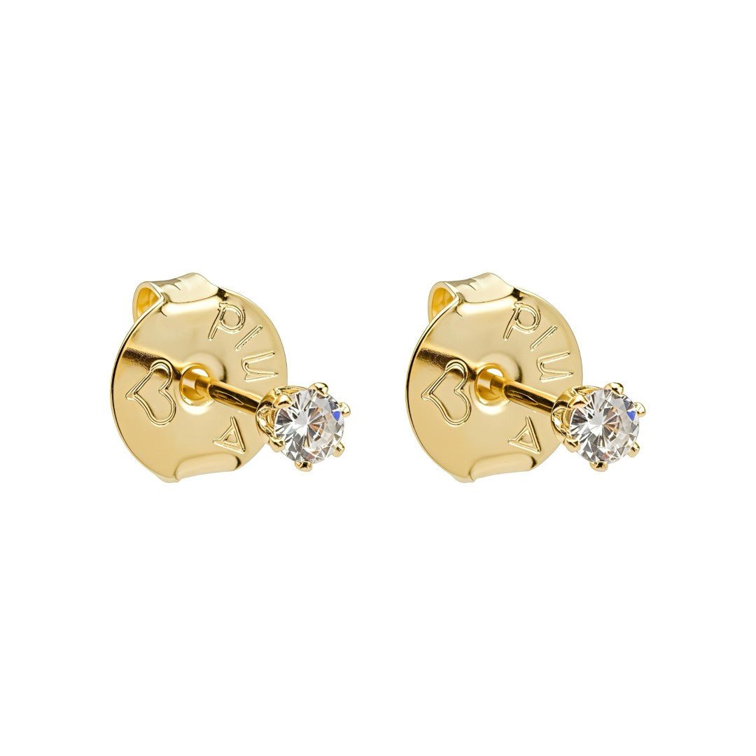 Brinco Segundo Furo Luli Ponto de Luz Zircônia Folheado a Ouro 18k - Piuka