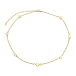 Choker Anne Coração Folheada a Ouro 18k - Piuka