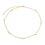 Choker Anne Coração Folheada a Ouro 18k - Piuka