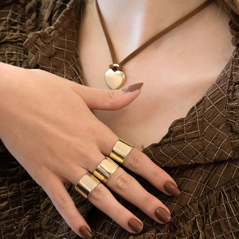 Choker Courinho Laura Coração Folheado a Ouro 18k - Piuka