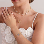 Choker de Pérolas de Água Doce Lara Folheado a Ouro 18k - Piuka