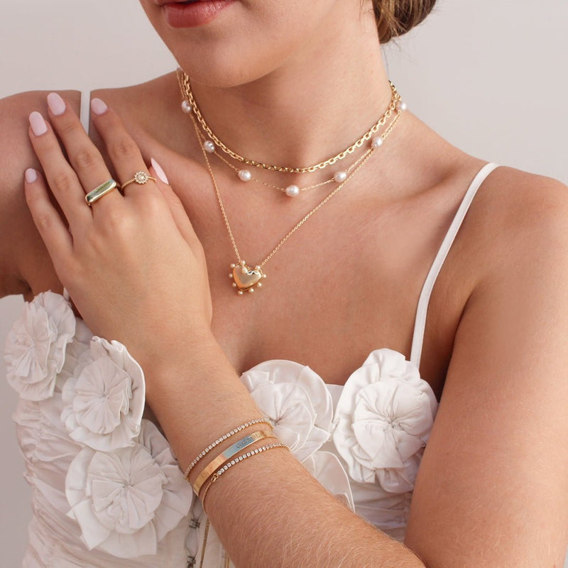 Choker de Pérolas de Água Doce Lara Folheado a Ouro 18k - Piuka