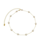 Choker de Pérolas de Água Doce Lara Folheado a Ouro 18k - Piuka