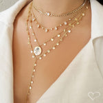 Choker Dhil Gotas Zircônias Cristal Folheada a Ouro 18k - Piuka