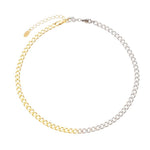Choker Elos Groumet Folheada a Ouro 18k e Folheada em Ródio Branco Frida - Piuka