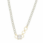 Choker Ester Zircônia Folheada em Ródio Branco e Folheado a Ouro 18k - Piuka