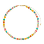 Choker Fanis Howlita Bege Fimos Coloridos - Piuka