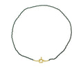 Choker Fê Zircônias Preta Folheada a Ouro 18k - Piuka