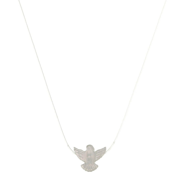 Choker Fio de Nylon Espirito Santo Madrepérola Folheado a Ouro 18k