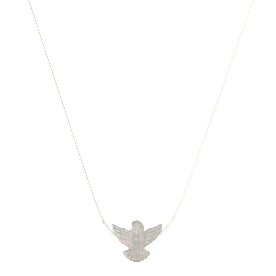 Choker Fio de Nylon Espirito Santo Madrepérola Folheado a Ouro 18k - Piuka
