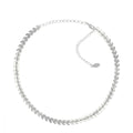 Choker Folheado em Ródio Branco Kylie - Piuka