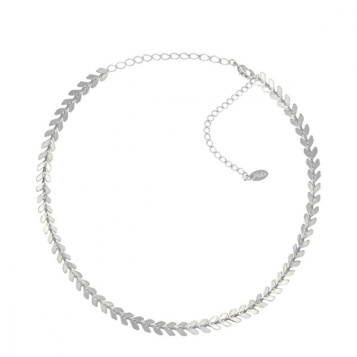 Choker Folheado em Ródio Branco Kylie