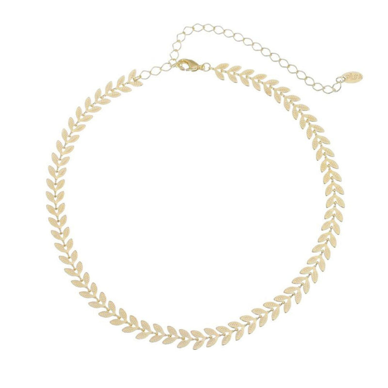 Choker Folhinhas Folheado a Ouro 18k Kendal Piuka - Piuka