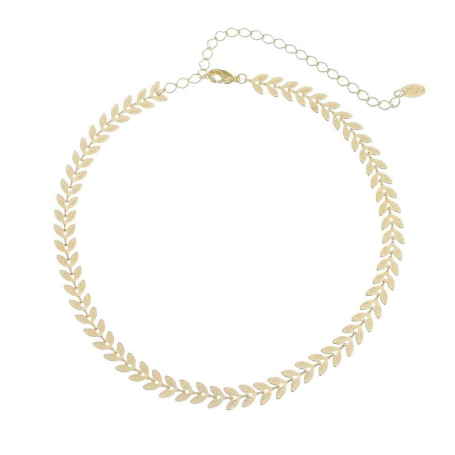 Choker Folhinhas Folheado a Ouro 18k Kendal Piuka - Piuka