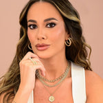 Choker Lavinia Elos Folheada a Ouro 18k - Piuka
