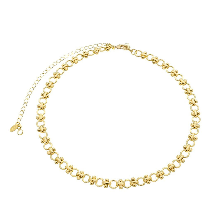 Choker Lavinia Elos Folheada a Ouro 18k - Piuka