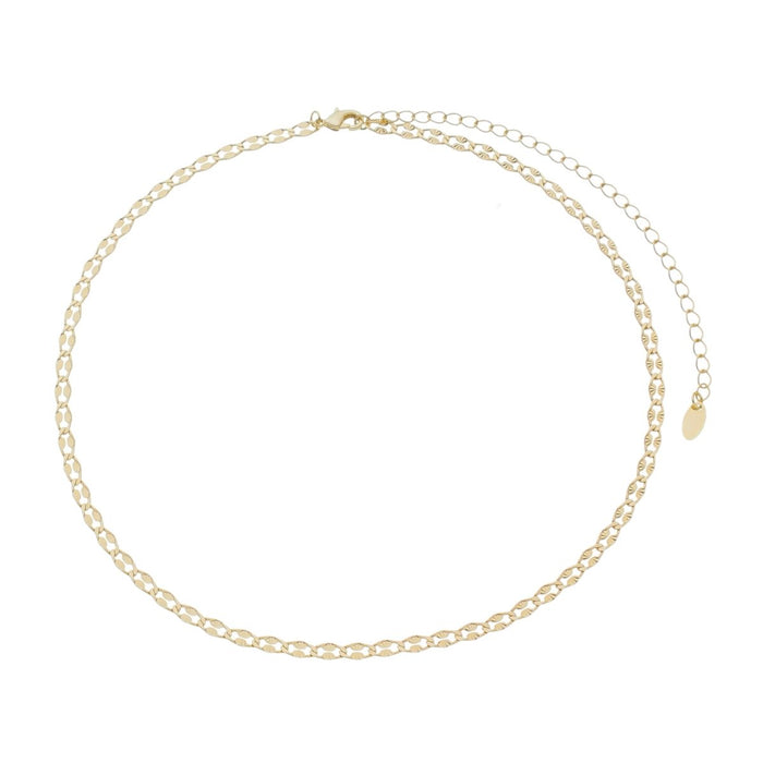 Choker Linda Elos Diamantados Folheada a Ouro 18k