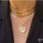 Choker Medalha Olho Grego Zircônia Folheada a Ouro 18k Santorini - Piuka