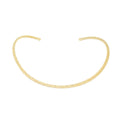 Choker Metal Torcido Folheada a Ouro 18k Liza - Piuka