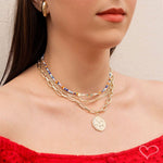 Choker Mini Elos Folheada a Ouro 18k Dua - Piuka