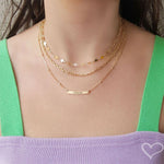Choker Mini Elos Folheada a Ouro 18k Dua - Piuka