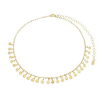 Choker Mini Medalhas Folheada a Ouro 18k Laika - Piuka